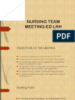 Nursing Team Meeting