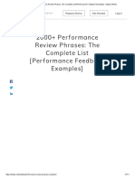 2000+ Performance Review Phrases - The Complete List (Performance Feedback Examples) - Status Articles 111 PDF