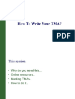 How 2 Write TMA