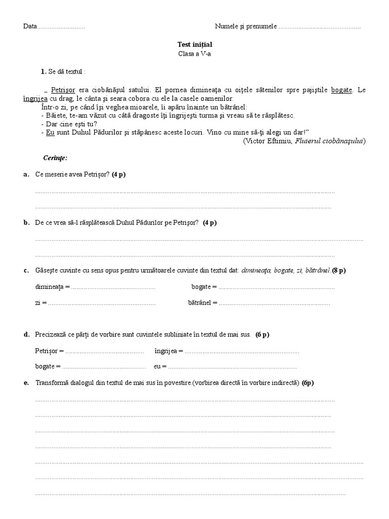 10 Test Initial V | PDF