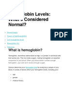 Hemoglobin Levels