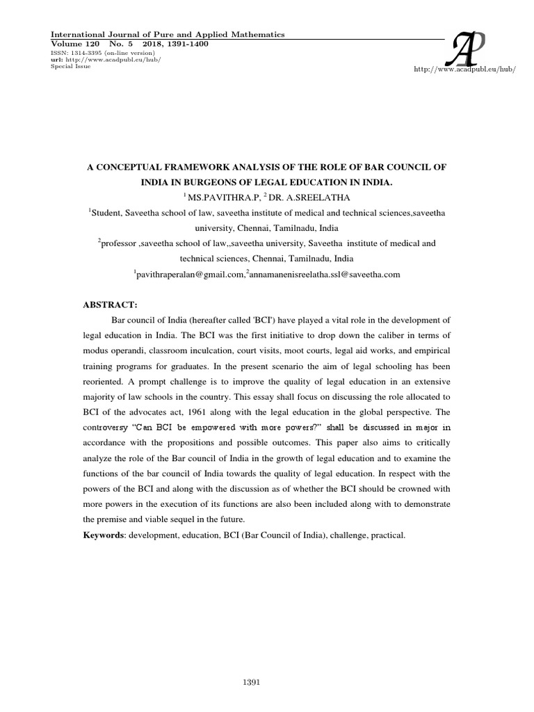 Bar Council Functions PDF