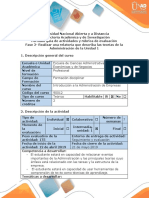 Guía de actividades y rúbrica de evaluación - Fase 2 -Realizar una relatoria que describa las teorias de la Administración de la unidad 1.