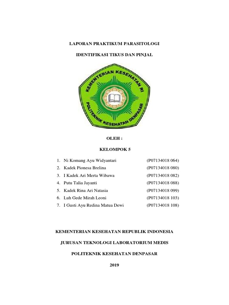 Laporan Praktikum Tikus & Pinjal | PDF