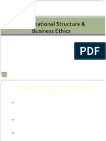 Organizational Structure & Business Ethics