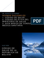 Normas Bolivianas Relacionadas A Bioetica en Salud