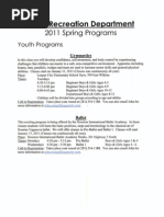 Download Spring Parks  Rec Programs 2011 by jareehefner SN44975334 doc pdf