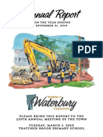Waterbury Town Report 2019