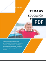 T5. Educación Primaria. Grupo Pedro Nicolás
