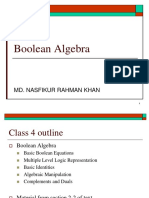 Lect 4 Boolean Algebra