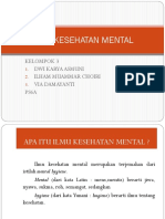 ILMU KESEHATAN MENTAL Kel 3