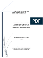 Construccion de Anteproyecto o Protocolo de Investigacion