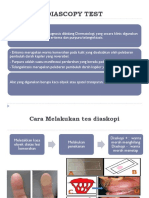 DIASCOPY TEST DETECTS SKIN CONDITIONS