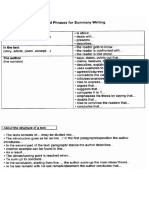 USEFUL PHRASES FOR SUMMARY WRITING