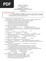 Second Grading Examination Science 9