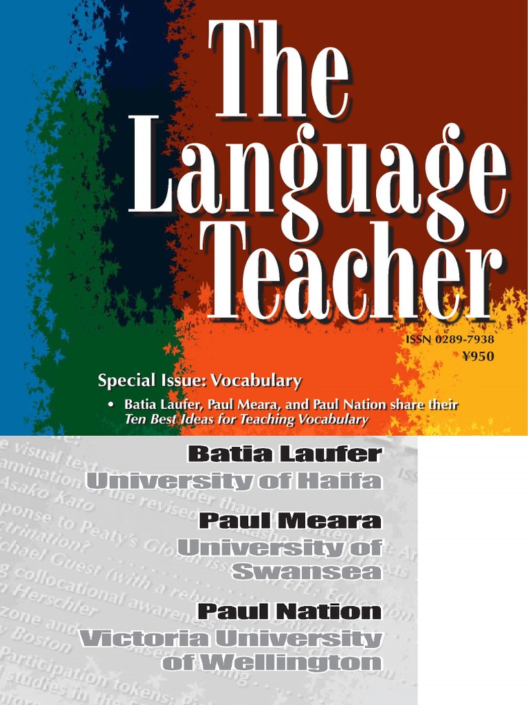 Ten Best Ideas For Teaching Vocabulary PDF