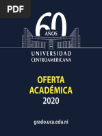 Oferta Academica UCA Grado 2020 PDF