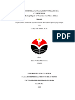 Analisis Penerapan Manajemen Operasi Pada CV Genethics