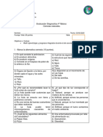 diagnostico 4 Basico ciencias