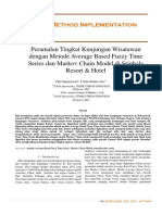 Peramalan Tingkat Kunjungan Wisatawan Dengan Metode Average Based Fuzzy Time Series Dan Markov Chain Model Di Sriphala Resort Dan Hotel