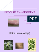 Urticaria y Angioedema