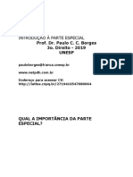 Introdução Ao Estudo Da Parte Especial Direito Penal - 2019