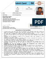 GATE Admit Card CE Civil Engineering