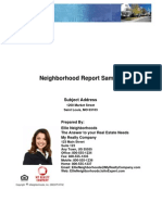 Sample Neighborhood Report
