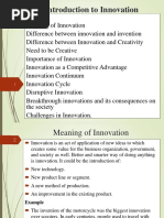 Chapter 1 - Innovation Management | PDF | Invention | Innovation