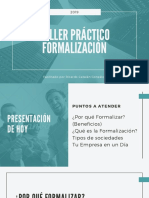 Presentación Taller Práctico de Formalización