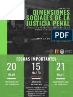 Tercera Circular Jornadas Dimensiones Sociales de La Justicia Penal PDF