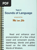 Module 1 Lesson 1-Task 5 Sounds of Language