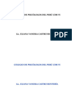 Colegio de Psicólogos Del Perú CDR Vi
