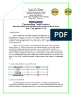 Narrative Report On Filipino