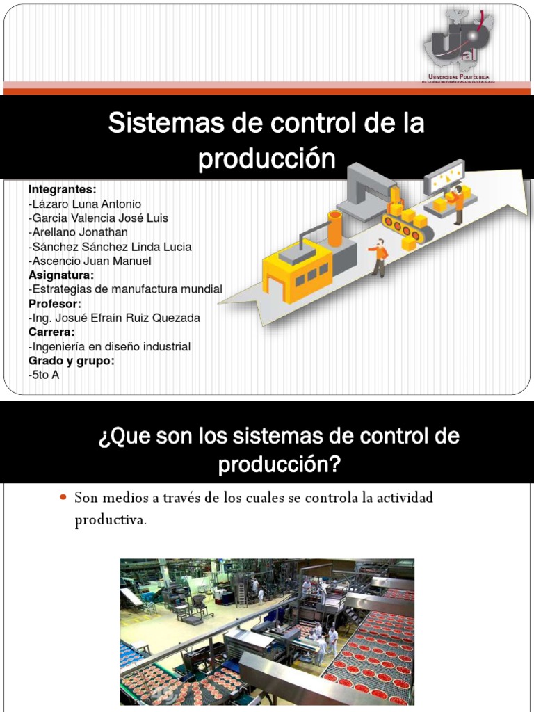 Sistemas de Control de Producción Eficaces | PDF | Ingeniería de