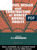 Analysis, Design and Construction of Braced Barrel Vaults - Z. S. Makowski PDF