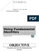 Lesson 1 - Using Fundamental Identities