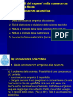 Dalla Conoscenza Empirica Alla Scienza