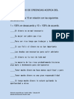 Cuestionario de Creencias Limitantes Acerca Del Dinero