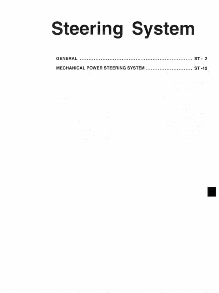 Steering System PDF PDF