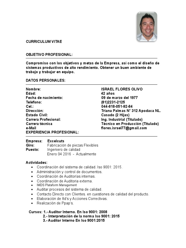 Curriculum Vitae | PDF | Science | Ciencia y Tecnología