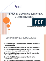 Tema 5 CONTABILITATEA NUMERARULUI