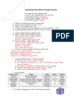 Revisão de língua portuguesa com análise morfológica e sintática