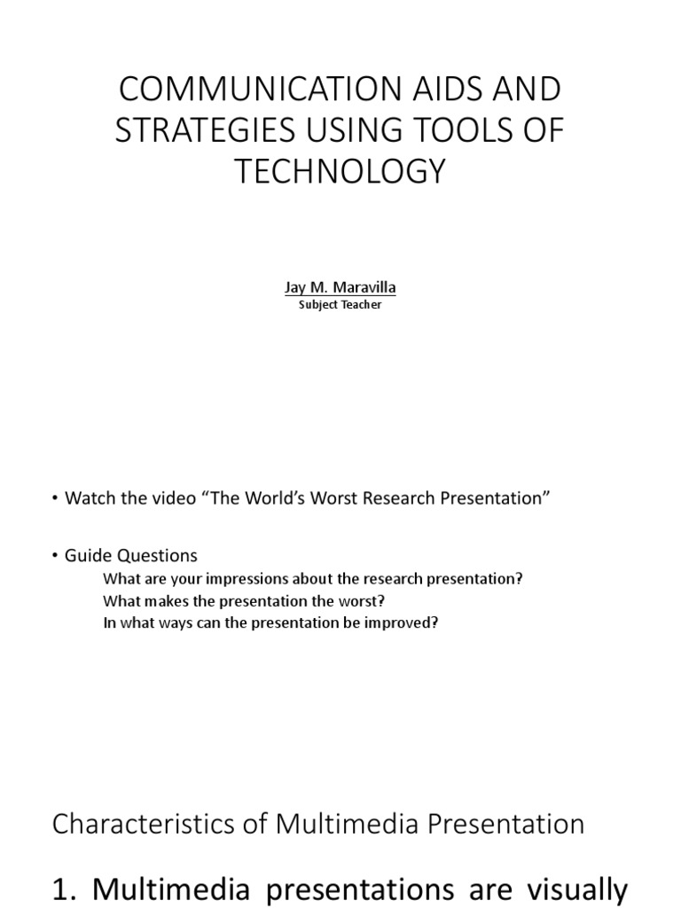 Multimedia Communication Strategies | PDF | Multimedia | Microsoft ...