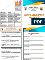 Coded Learning and Development Passbook For Teachers FInal With 70 20 10 With Sample