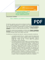 Unidad 2 Tema 1  Los estudios de ciencia tecnología y sociedad