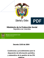 Gestión IPS públicas Colombia