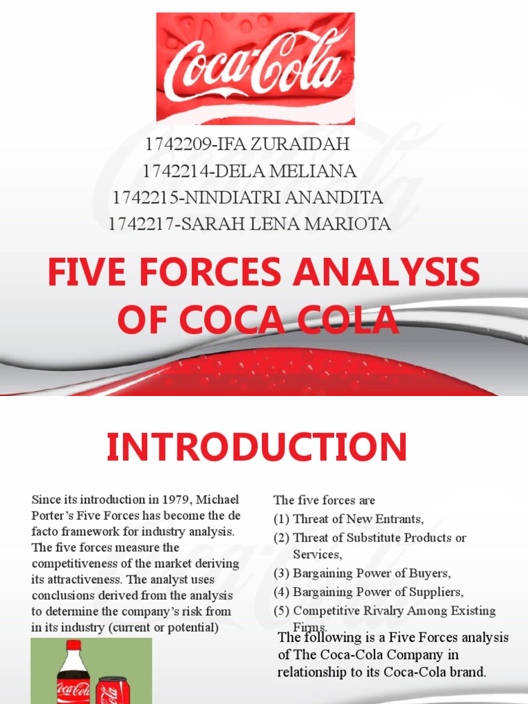 Five Forces Analysis of Coca Cola PDF Cola Coca Cola
