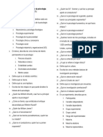 PSI-105 Cuestionario Capítulo 1 La Ciencia de La Psicología Morris 2005 PDF