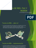 Tarjeta de Red, Fax y Modem